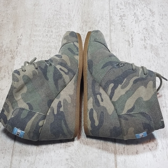 Toms Wedges Ankle Boot Size 5 in Camo - Picture 4 of 10